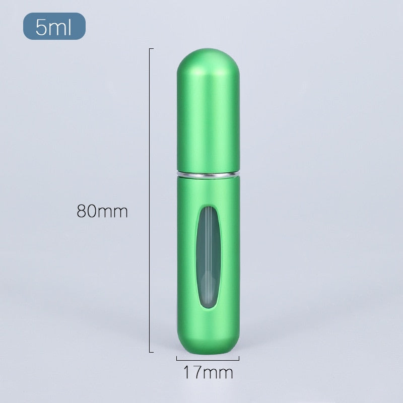 5ml Perfume Atomizer Portable Liquid Container For Cosmetics Mini Aluminum Spray Alcochol Empty Bottle  Refillable For Traveling