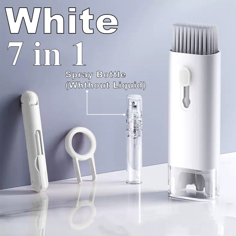 7-in-1 Cleaning Kit Computer Keyboard Cleaner Brush Earphones Cleaning Pen For AirPods iPhone Cleaning Tools Keycap Puller Set